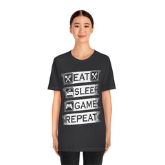 Gaming Repeat Unisex Jersey Short Sleeve Tee