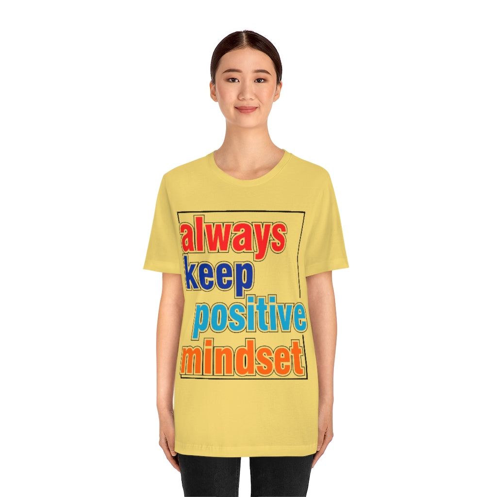 Positive Mindset Unisex Jersey Short Sleeve Tee
