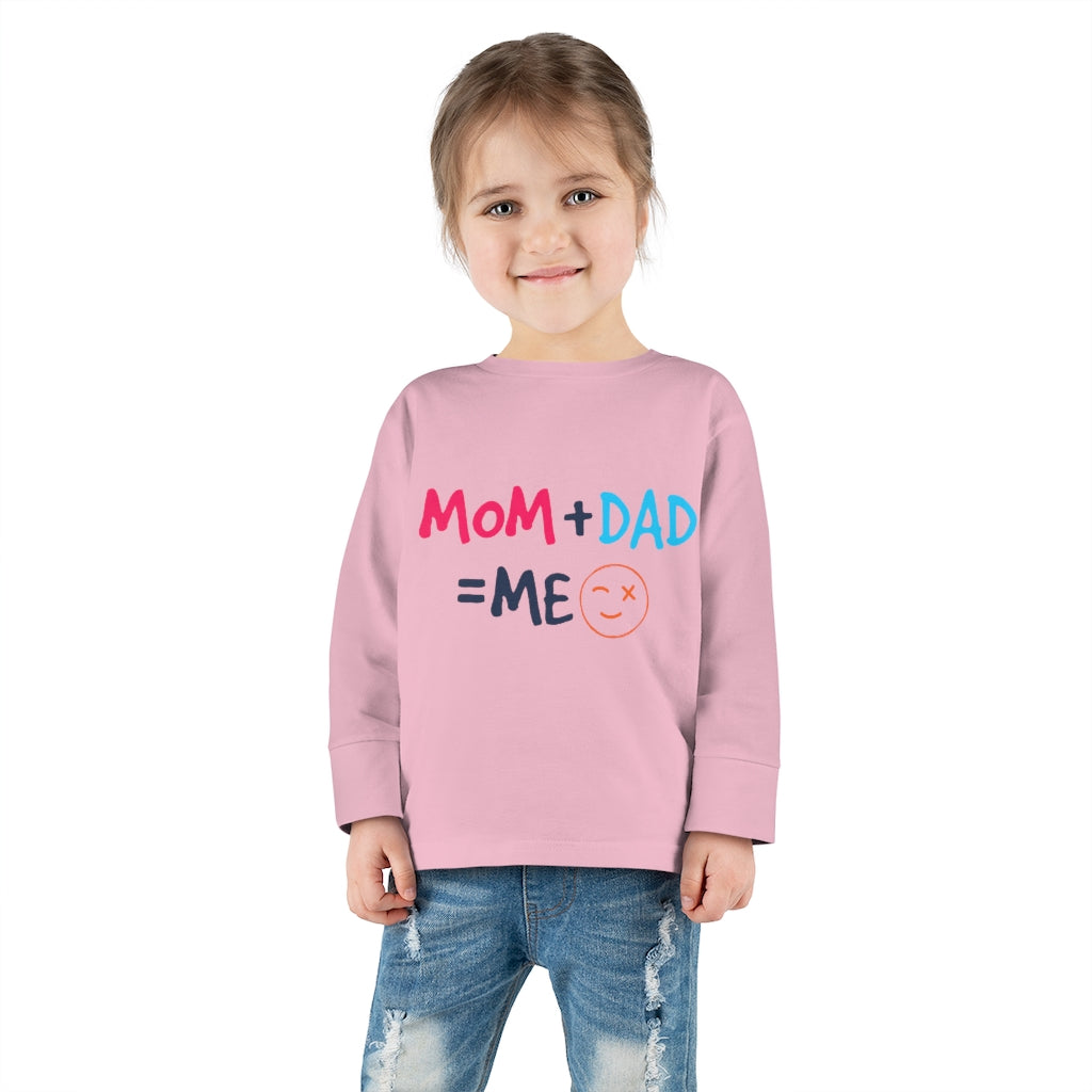 Mom Dad Me Toddler Long Sleeve Tee