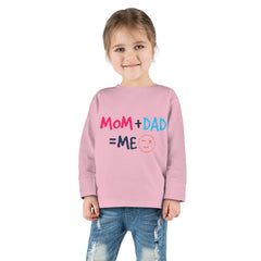 Mom Dad Me Toddler Long Sleeve Tee