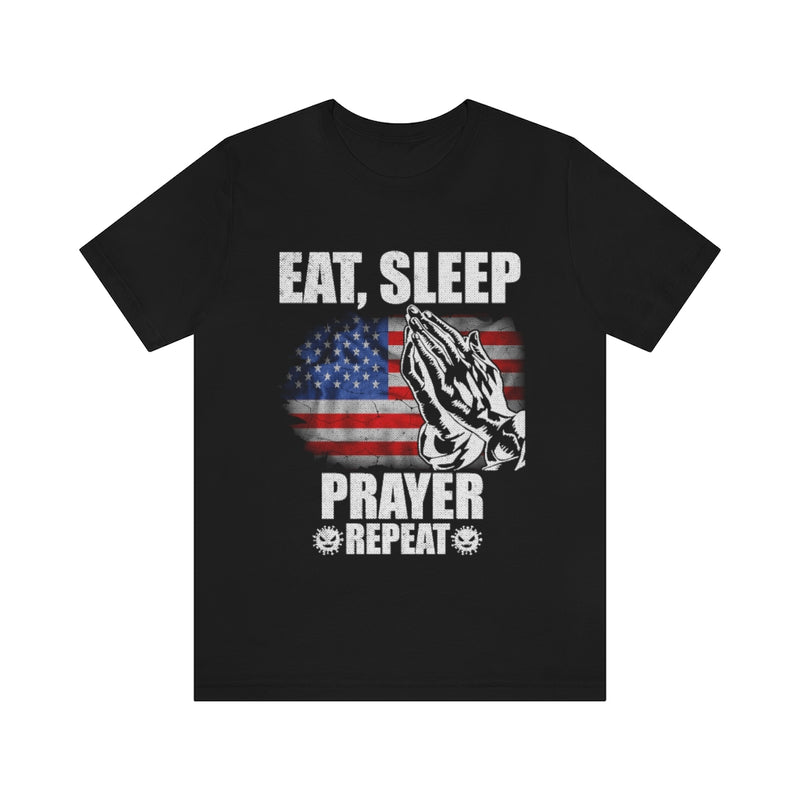 Prayer Repeat Unisex Jersey Short Sleeve Tee