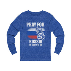 Pray For Russia Unisex Jersey Long Sleeve Tee