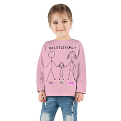 My Little Family Toddler Long Sleeve Tee