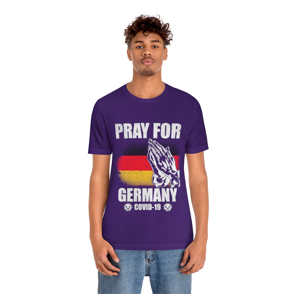 Pray For Germany Unisex Jersey Short Sleeve Tee
