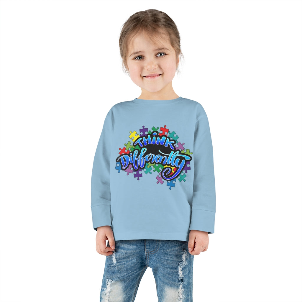 Think Differently Toddler Long Sleeve Tee