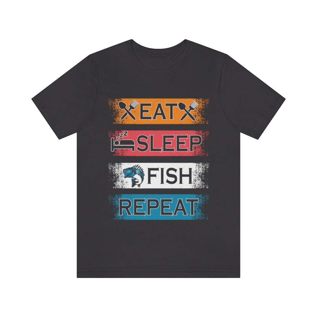 Fishing Repeat Unisex Jersey Short Sleeve Tee