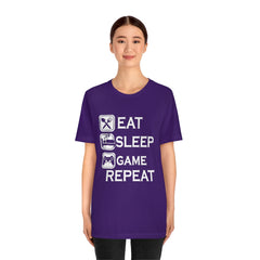 Gaming Repeat Unisex Jersey Short Sleeve Tee