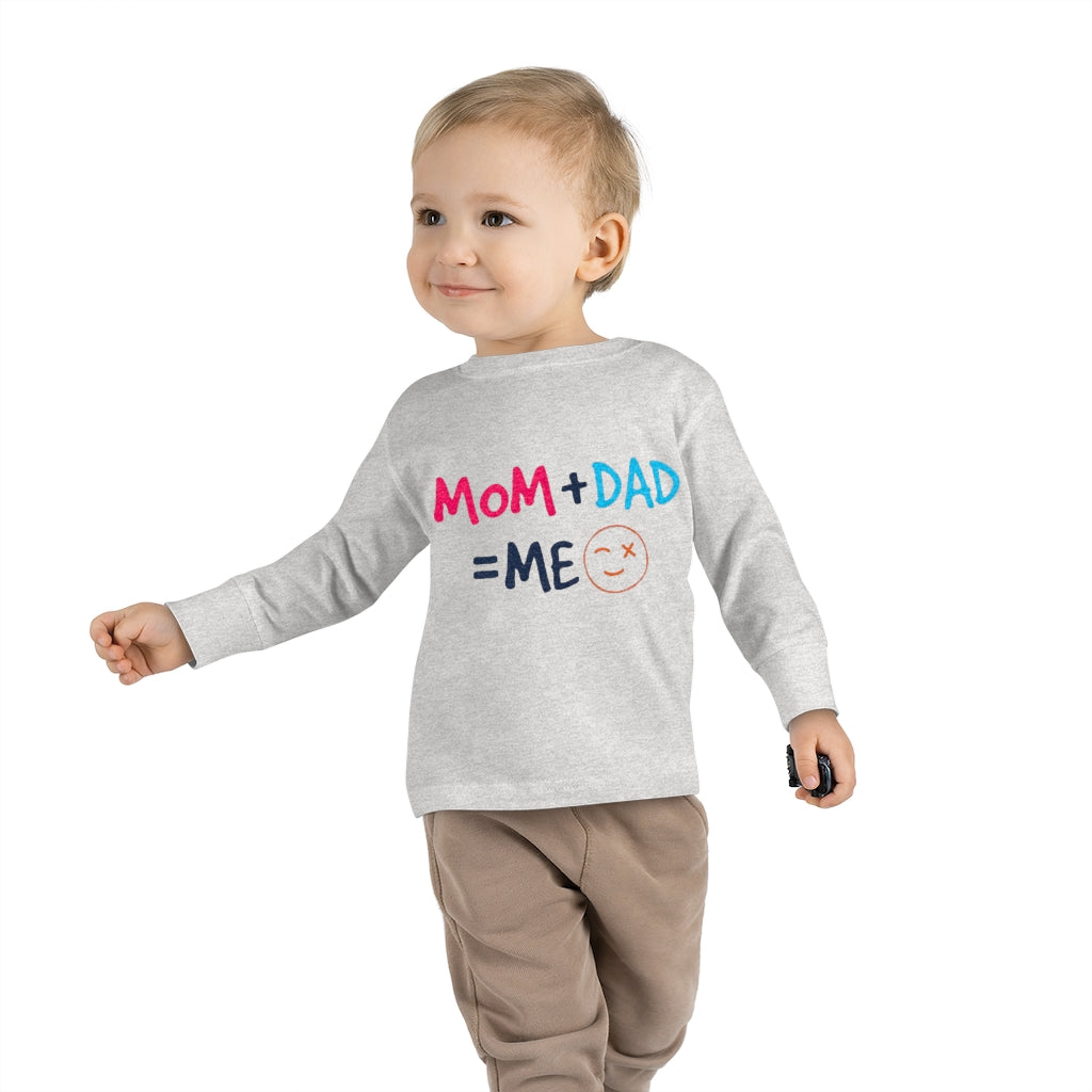 Mom Dad Me Toddler Long Sleeve Tee