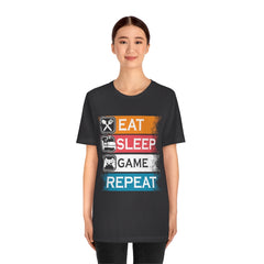 Gaming Repeat Unisex Jersey Short Sleeve Tee