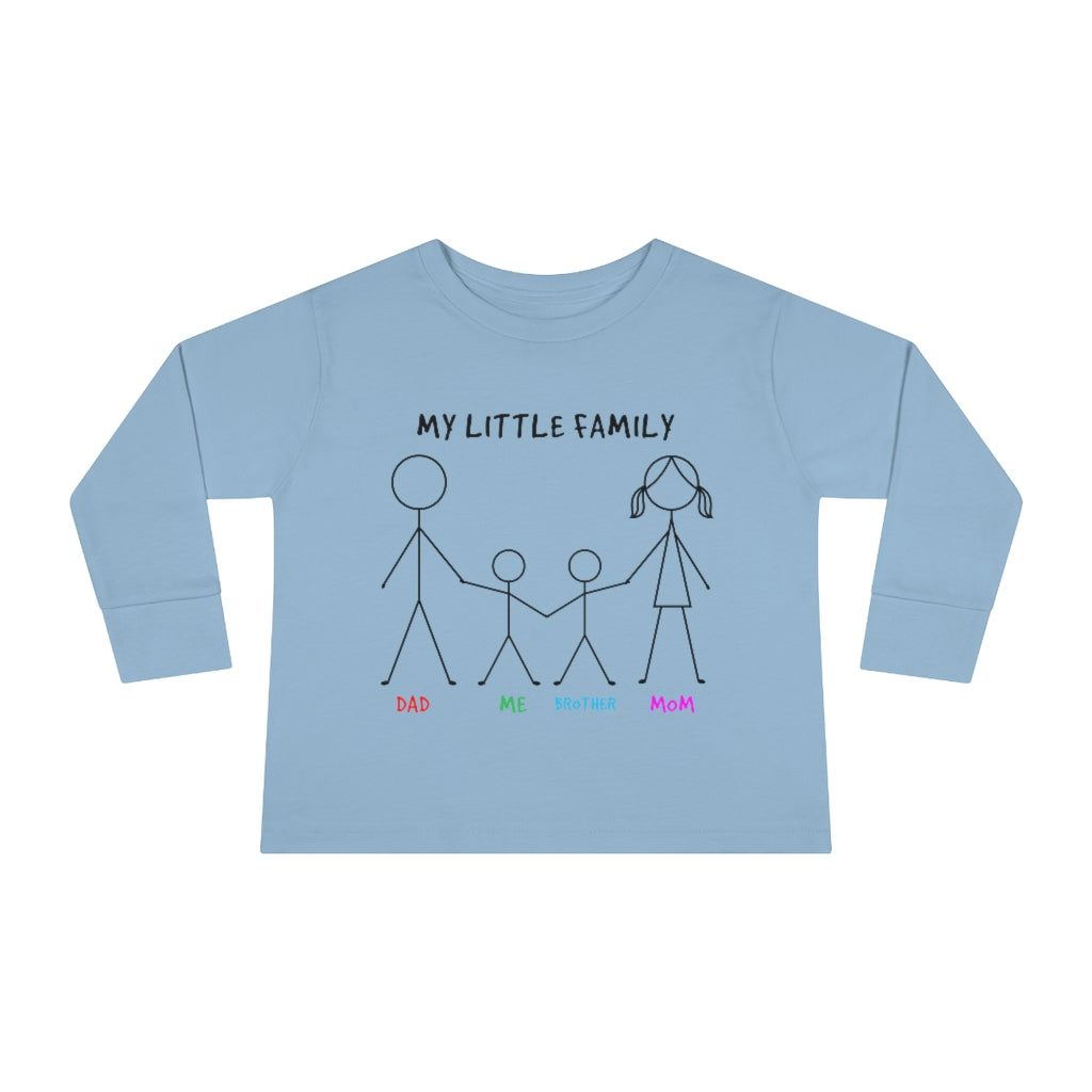 My Little Family Toddler Long Sleeve Tee