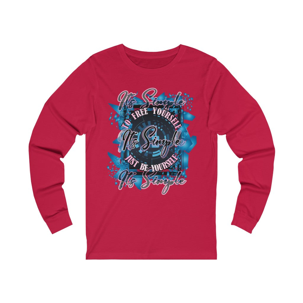 Free Yourself Be Yourself Unisex Jersey Long Sleeve Tee