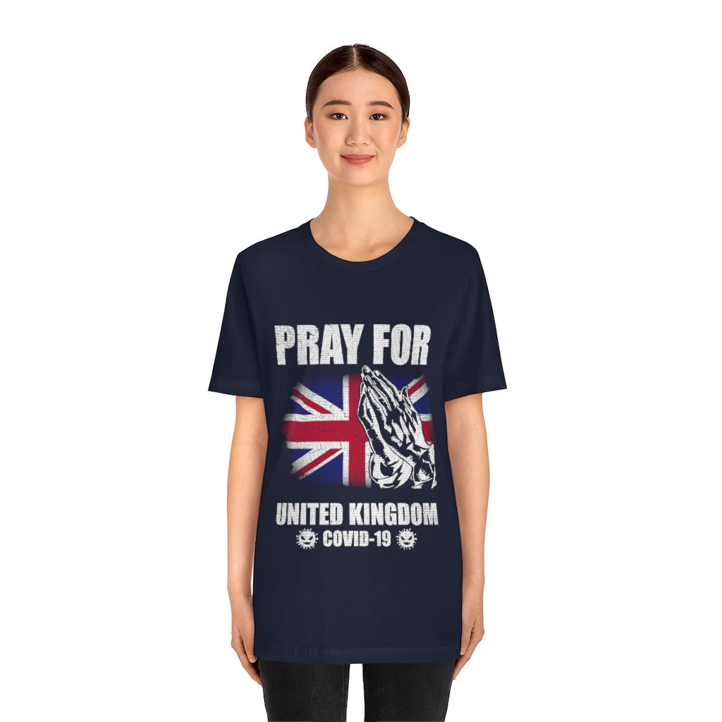 Pray For United Kingdom Unisex Jersey Short Sleeve Tee
