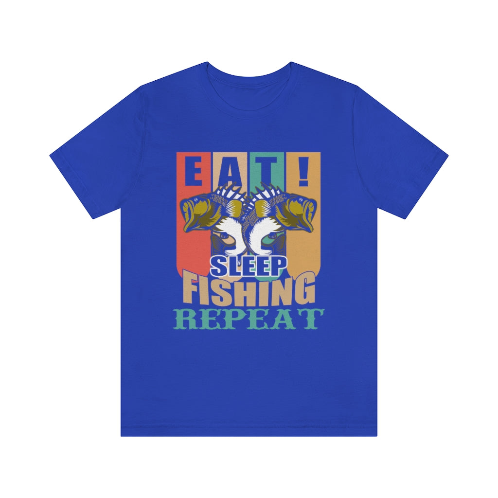 Fishing Repeat Unisex Jersey Short Sleeve Tee