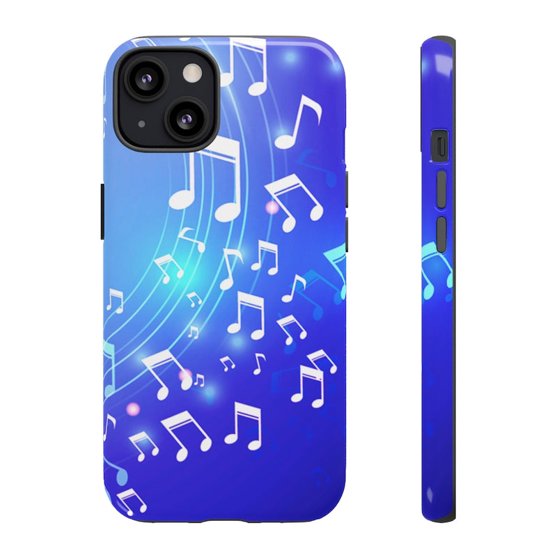 Curving Notes Music iPhone Tough Cases