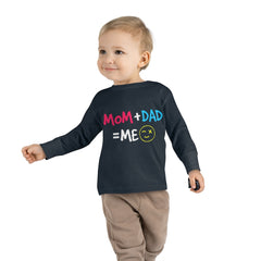 Mom Dad Me Toddler Long Sleeve Tee