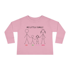 My Little Family Toddler Long Sleeve Tee