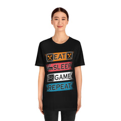 Gaming Repeat Unisex Jersey Short Sleeve Tee
