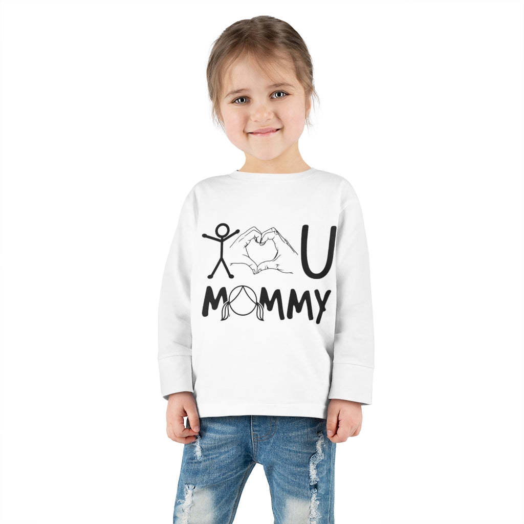 Love Mommy Toddler Long Sleeve Tee