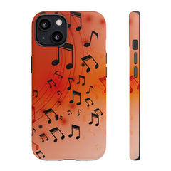 Curving Notes Music iPhone Tough Cases