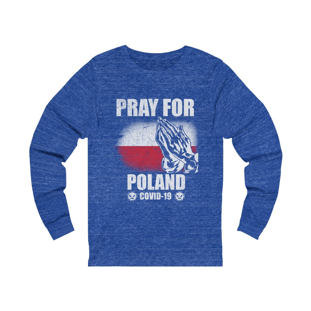 Pray For Poland Unisex Jersey Long Sleeve Tee