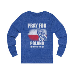 Pray For Poland Unisex Jersey Long Sleeve Tee