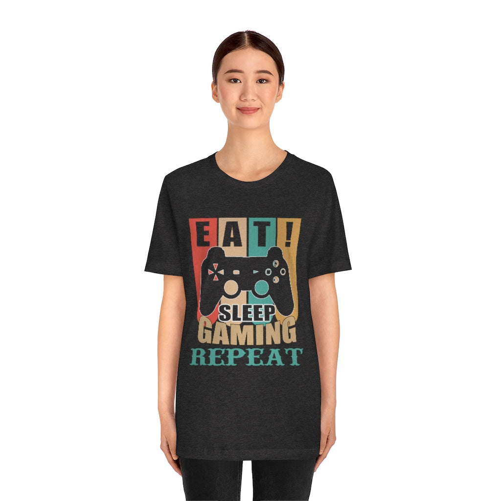 Gaming Repeat Unisex Jersey Short Sleeve Tee