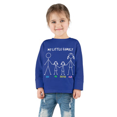 My Little Family Toddler Long Sleeve Tee