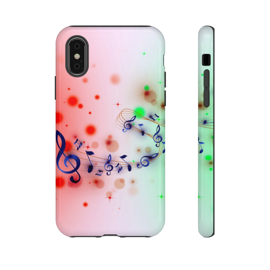 Purple Notes Music iPhone Tough Cases