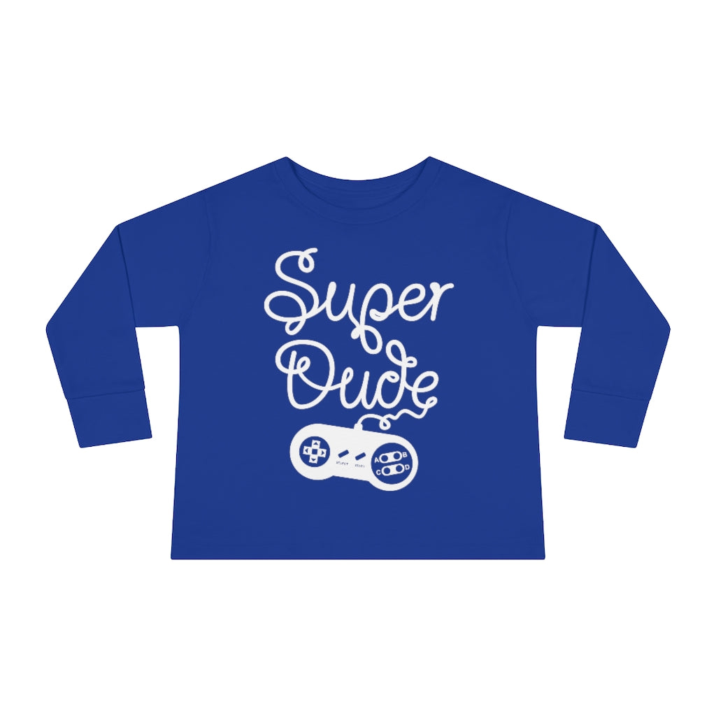 Super Dude Toddler Long Sleeve Tee