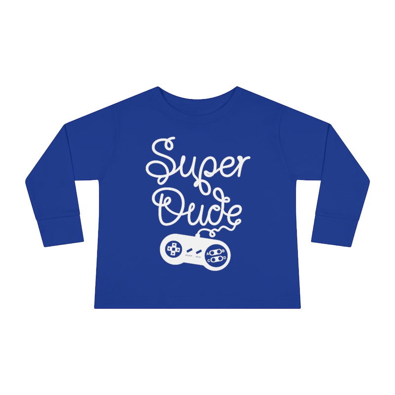 Super Dude Toddler Long Sleeve Tee