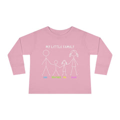 My Little Family Toddler Long Sleeve Tee