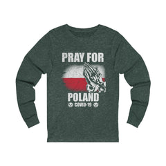 Pray For Poland Unisex Jersey Long Sleeve Tee
