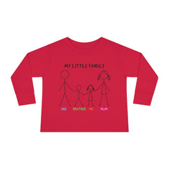 My Little Family Toddler Long Sleeve Tee