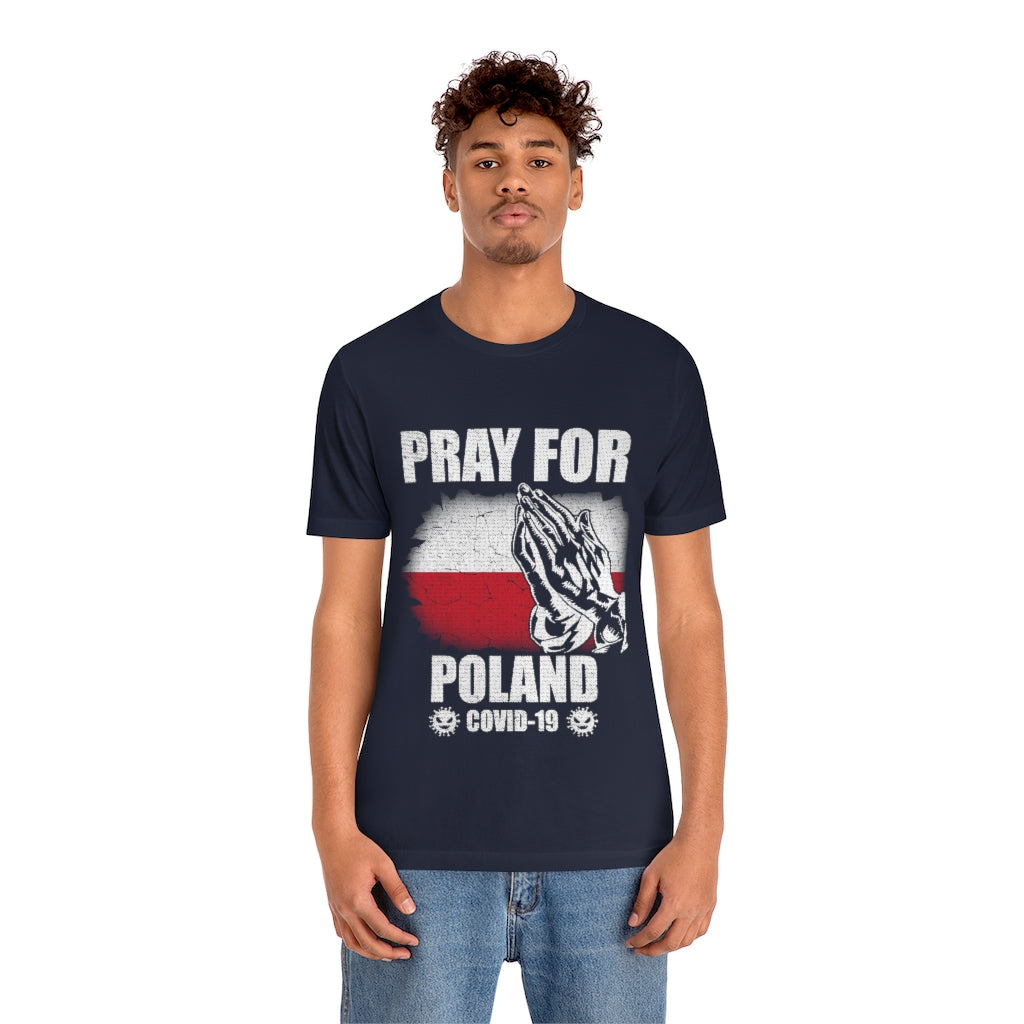Pray For Poland Unisex Jersey Short Sleeve Tee