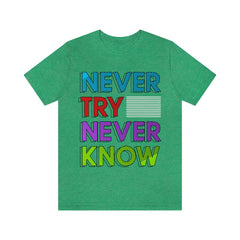 Never Know Unisex Jersey Short Sleeve Tee
