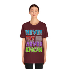 Never Know Unisex Jersey Short Sleeve Tee