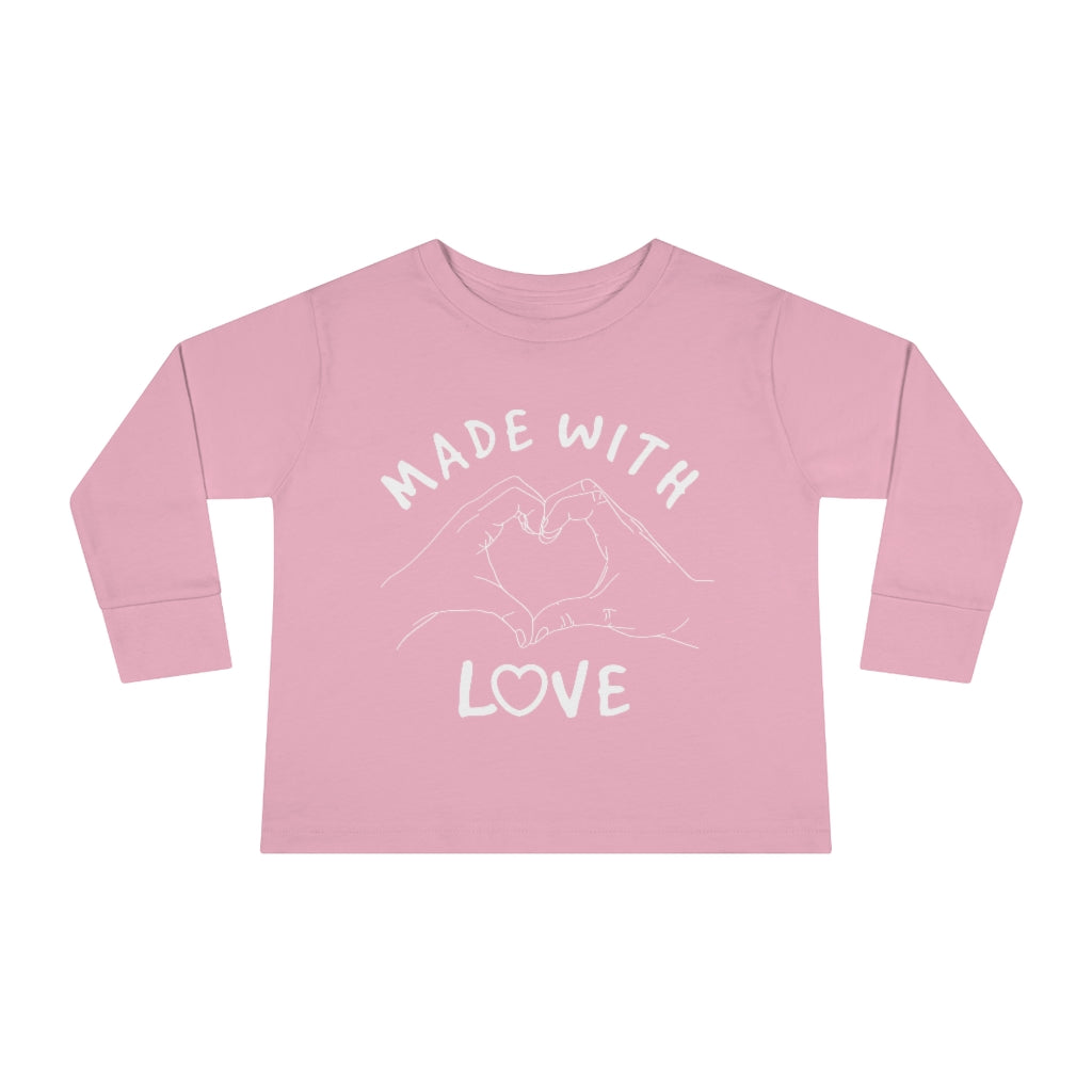 Made With Love Toddler Long Sleeve Tee