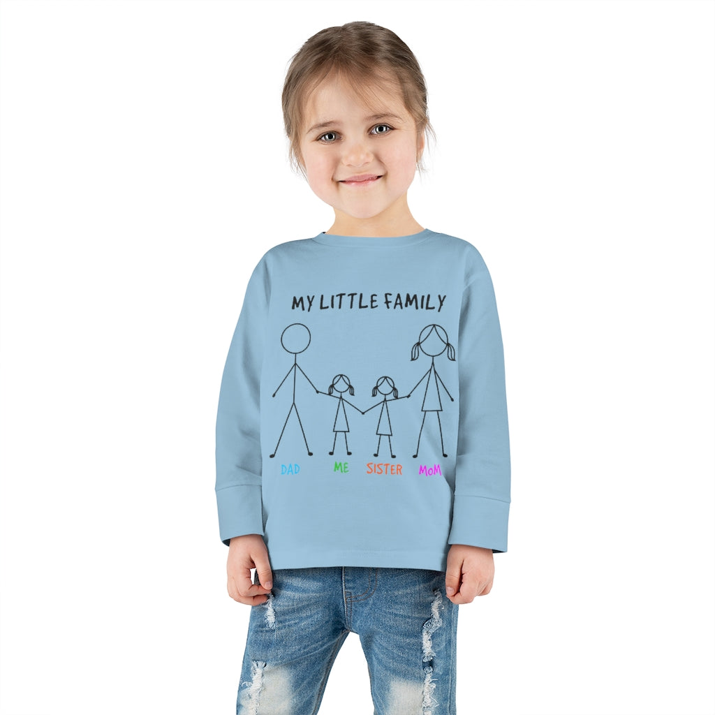 My Little Family Toddler Long Sleeve Tee