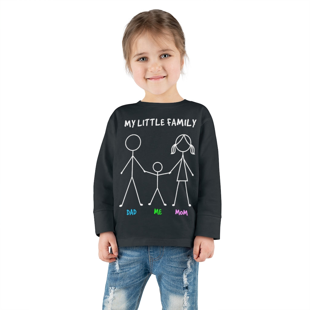 My Little Family Toddler Long Sleeve Tee