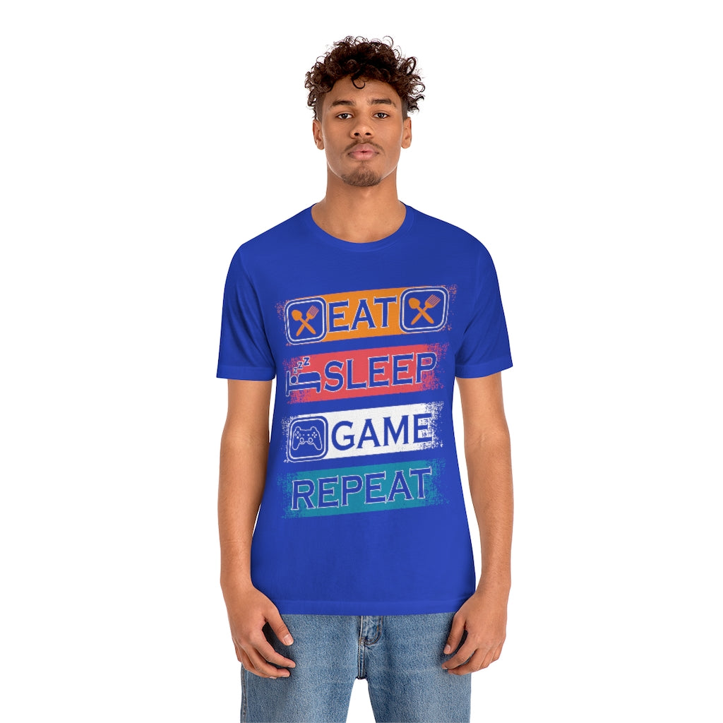 Gaming Repeat Unisex Jersey Short Sleeve Tee