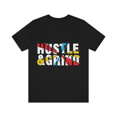 Hustle And Grind Unisex Jersey Short Sleeve Tee