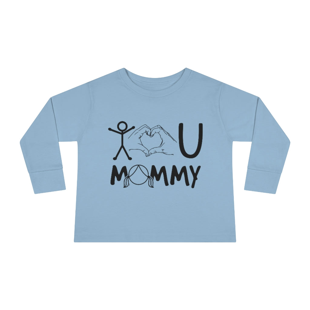 Love Mommy Toddler Long Sleeve Tee