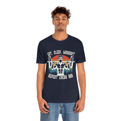 Workout Repeat Unisex Jersey Short Sleeve Tee