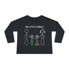 My Little Family Toddler Long Sleeve Tee