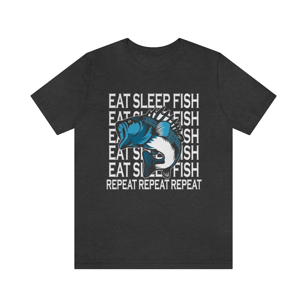 Fishing Repeat Unisex Jersey Short Sleeve Tee