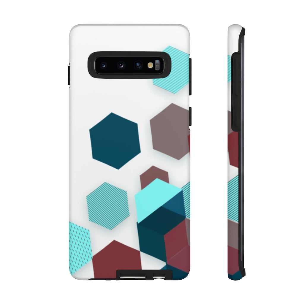 Hexagon Geometric Samsung Galaxy Tough Cases