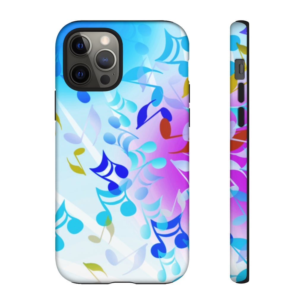 Scattered Notes Music iPhone Tough Cases