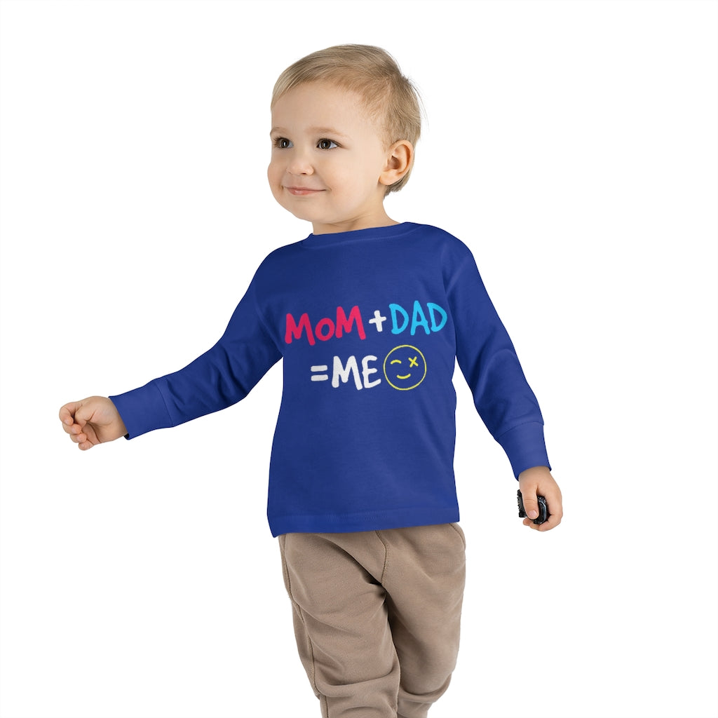 Mom Dad Me Toddler Long Sleeve Tee