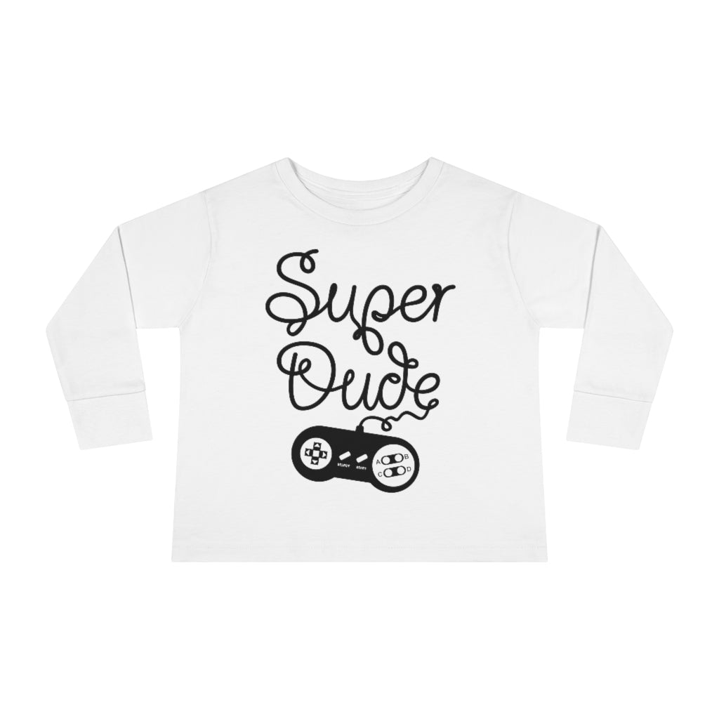 Super Dude Toddler Long Sleeve Tee
