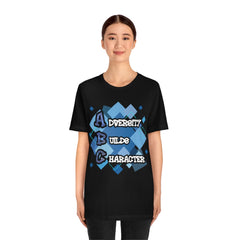 Adversity Builds Character Unisex Jersey Short Sleeve Tee